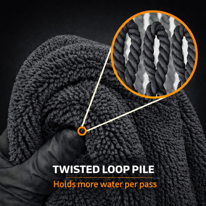 GritWorks 1300 GSM Microfiber Drying Towels