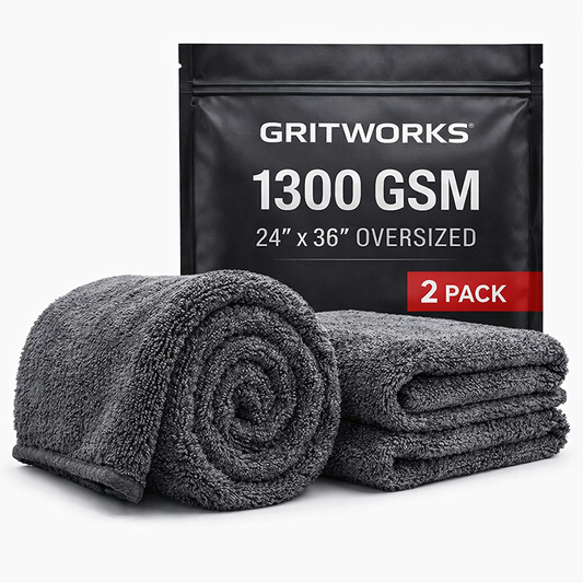 GritWorks 1300 GSM Microfiber Drying Towels